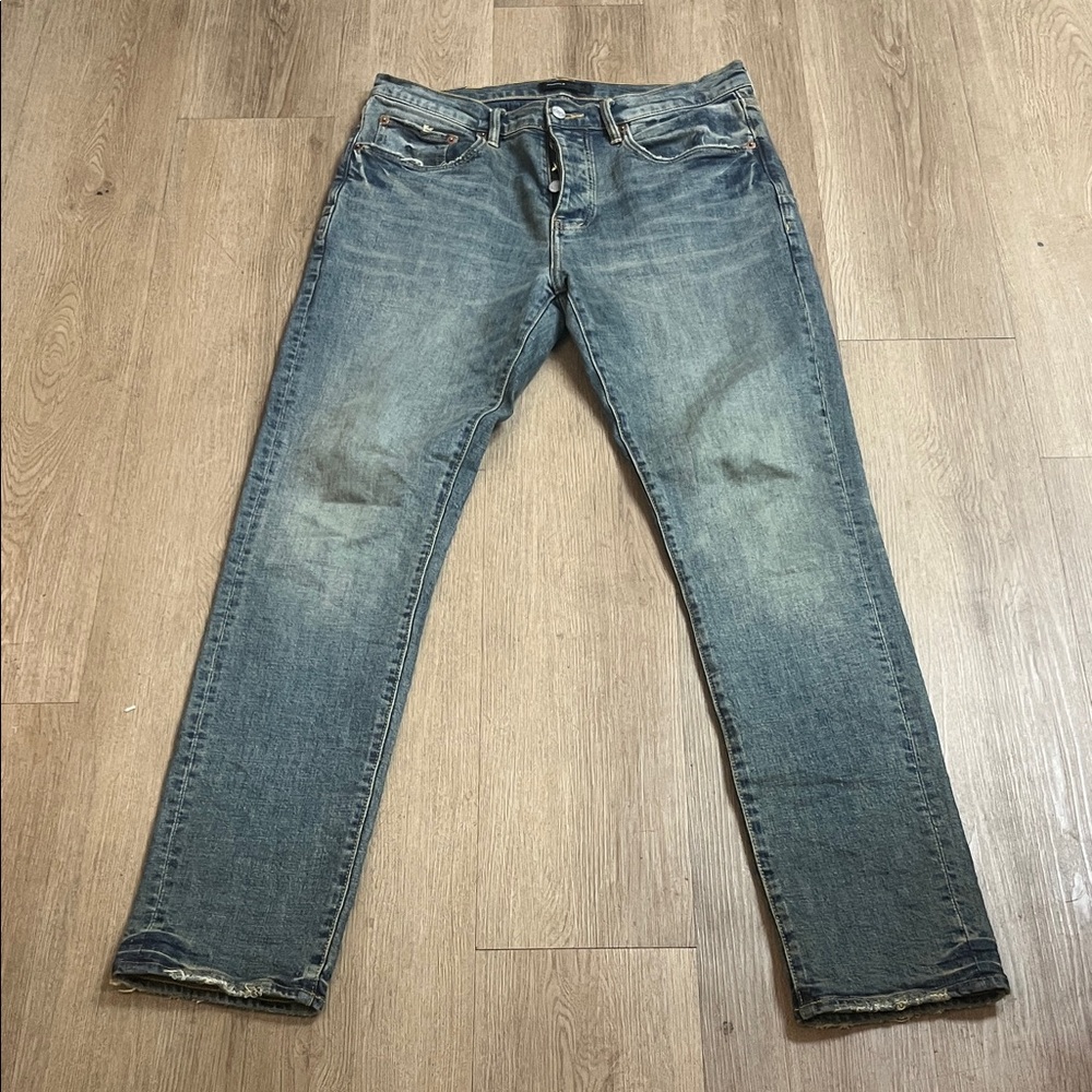 Purple Brand Aged Straight Leg Jeans 32x34